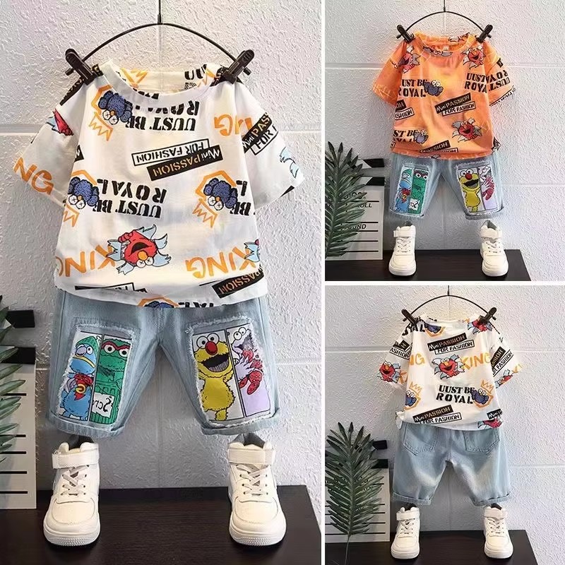 Baby Clothing Drawing - Kaos Katun Lengan Pendek Motif Kartun