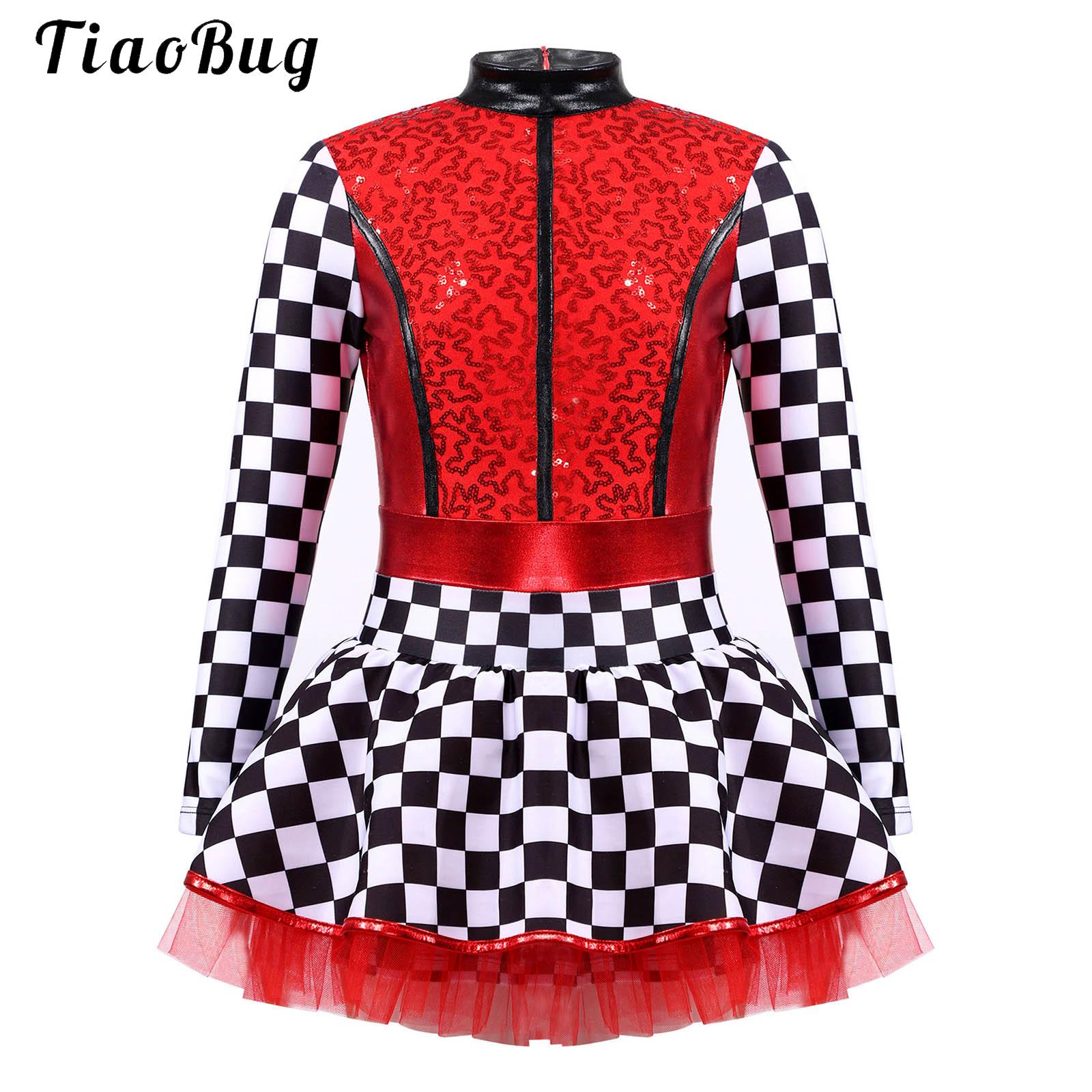 Baby Tutu Skirt - Gaun Cosplay Driver Pembalap Kotak-kotak Anak