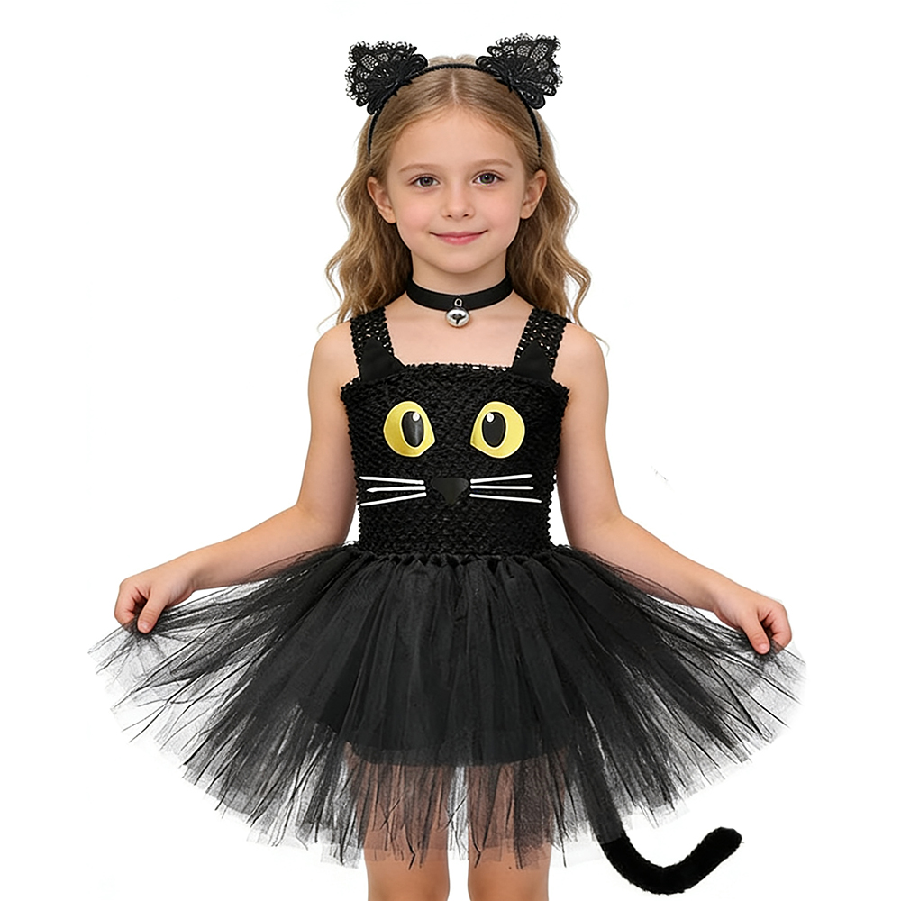 Baby Tutu Skirt - Gaun Tutu Kucing Hitam Anak Perempuan