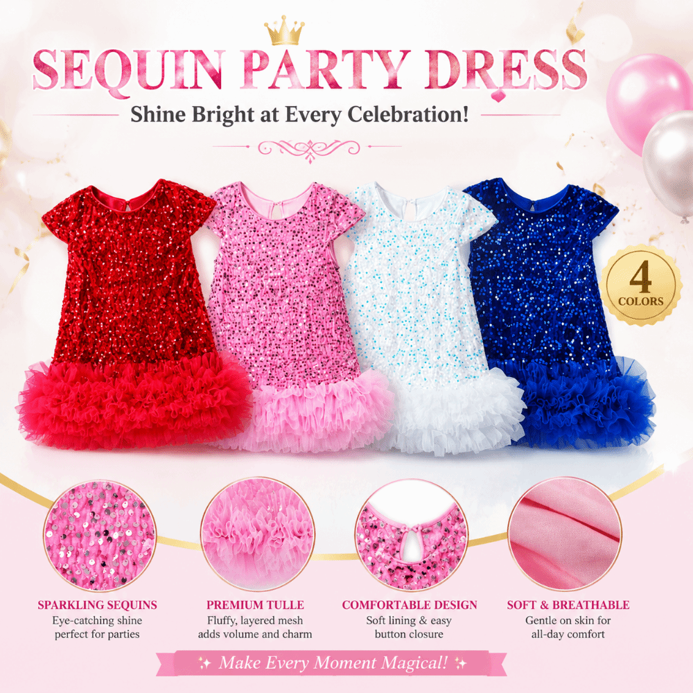Baby Tutu Skirt - Rok Rompi Berpayet Anak Perempuan Lengan