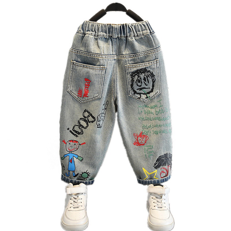 Baby Clothing Drawing - Celana Jeans Bayi Laki-laki untuk Anak-anak