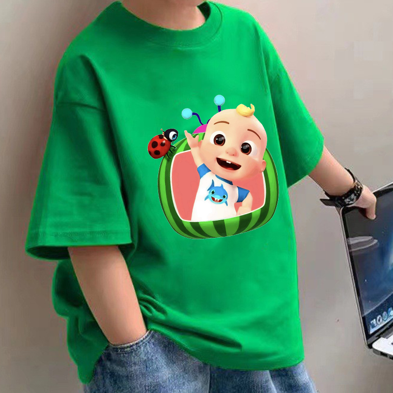 Baby Clothing Usa - Kaus Bayi Cocomelons Kaus Lengan Pendek