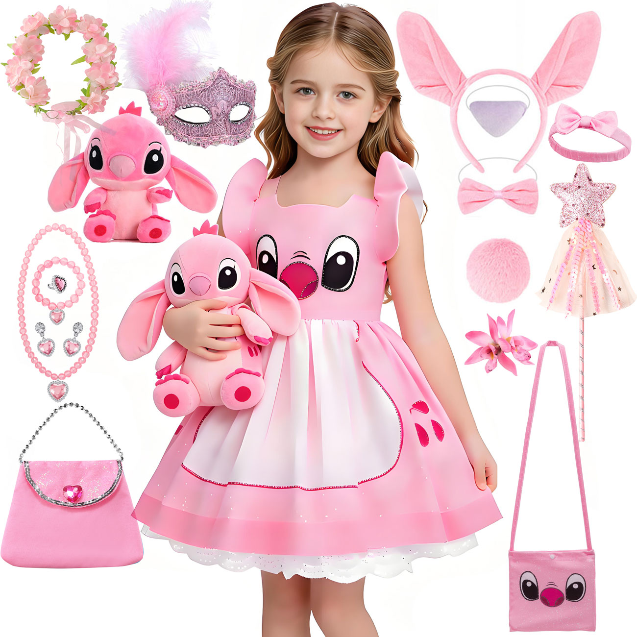 Baby Tutu Skirt - Gaun Putri Merah Muda Disney Lilo