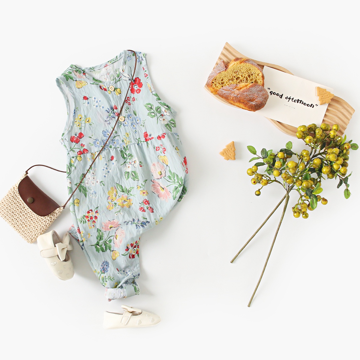Romper bunga bayi perempuan ta - Baby Clothing Drawing ulasan dan harga