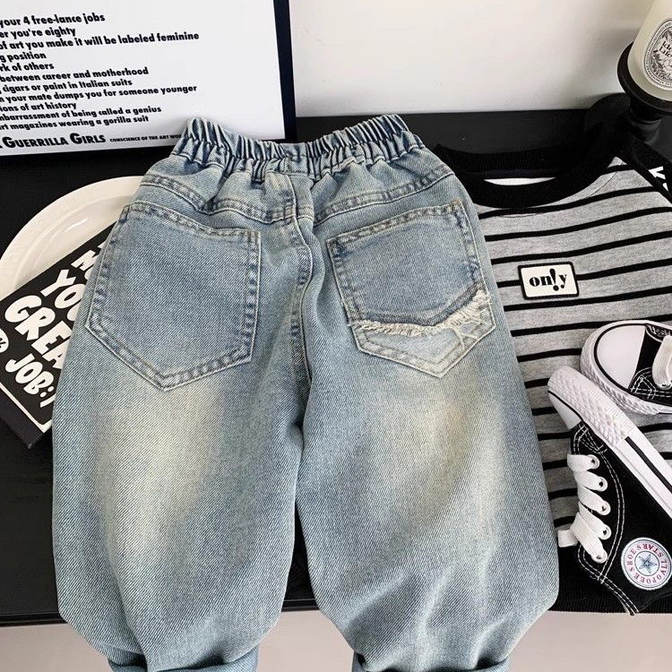 Celana Denim Grafiti Katun Lon - Baby Clothing Drawing ulasan dan harga