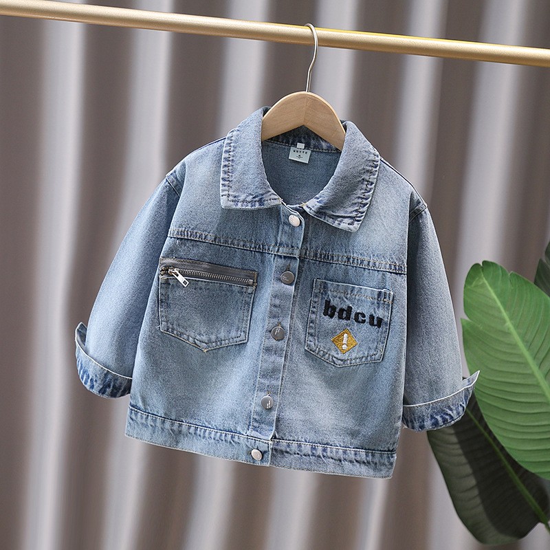 Jaket Denim Anak Bayi Gaya Luc - Baby Clothing Usa ulasan dan harga