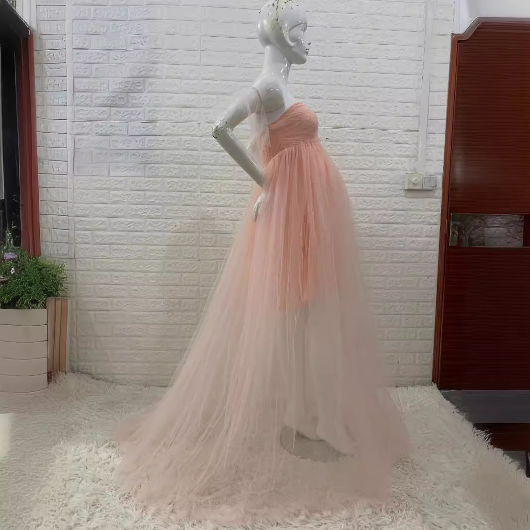 Gaun Kehamilan Gaun Maxi Pemot - Baby Clothing Line ulasan dan harga